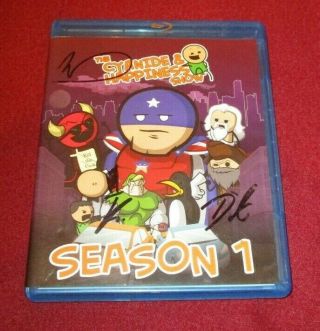 Cyanide And Happiness: Season 1 Rare 2 Blu Ray Disc Set,  Signed By Kris Rob Dave