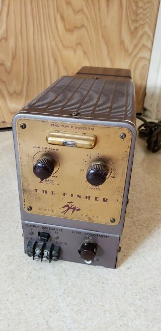 Vintage Fisher 80az Mono Power Amplifier Amp Rare Serviced Exct