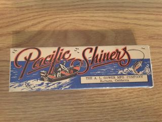 Vintage  Pacific Shiners  Lure By A.  L.  Gower Mfg.  Company.