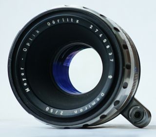 Rare Meyer - Optik Gorlitz Domiron f/2 50mm Lens Exakta Exa Unique Bokeh 3