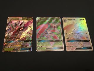 Pokemon Card Lurantis Gx 150/149 Rainbow Full Art Secret Rare Holo & Fa & Gx