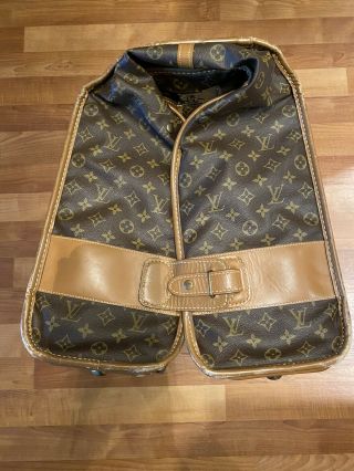 Authentic VTG Rare French Company Louis Vuitton LV Monogram Travel Garment Bag 5