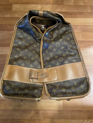 Authentic VTG Rare French Company Louis Vuitton LV Monogram Travel Garment Bag 6