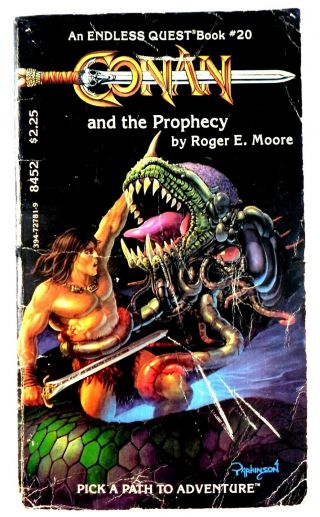Rare Endless Quest 20: Conan And The Prophecy Cyoa D&d Rpg Tsr Gamebook