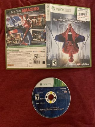 The Spider - Man 2 (microsoft Xbox 360,  2014) - Complete / / Rare