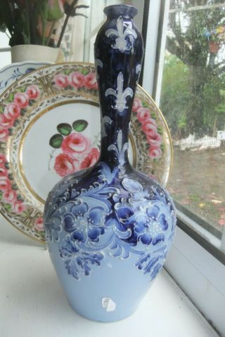 An Extremely Rare Early William Moorcroft Florian Pattern Vase,  C.  1900/10.