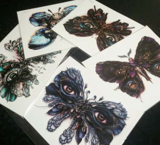 N.  C.  Winters Lepidoptera 1,  2,  3,  4 & 5.  Complete Set.  Signed/ 