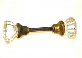 Antique Crystal Door Knob Set Hardware Victorian Style Doorknob 12 Point