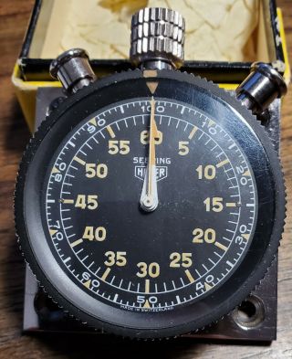 Heuer Sebring Stopwatch - - Very Rare Early 60s