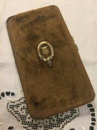 Antique Victorian Calling Card Case With Victorian Calling Cards