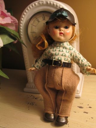 Vintage Redhead Ginny Doll Dressed In Vogue Tagged Riding Horses Clothes
