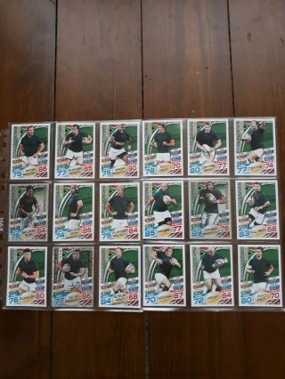 Rare Topps Rugby Attax 2015 South Africa Springboks Team Complete 18 Cards