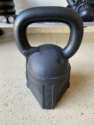 Rare Onnit Star Wars Boba Fett 50 Pounds Lbs Limited Edition Kettlebell