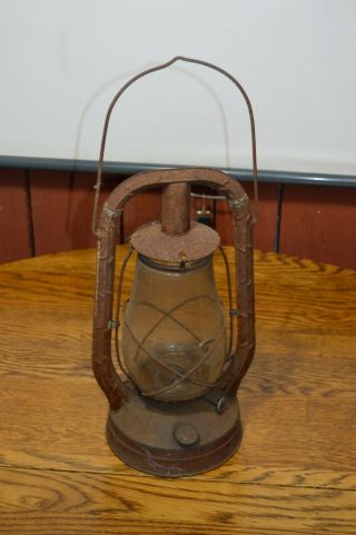 Vintage Antique Dietz Monarch Railroad Kerosene Lantern Ny Usa