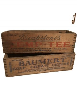 Vintage Wooden Cheese Boxes,  2