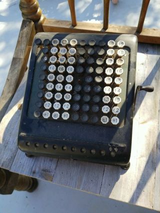 Antique Burroughs Mechanical Calculator / Adding Machine
