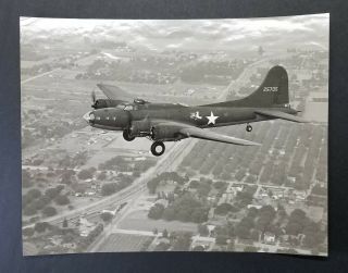 Wwii Usaaf Air Force B - 17 Bomber Photo Rare Lockheed War Department 7x9