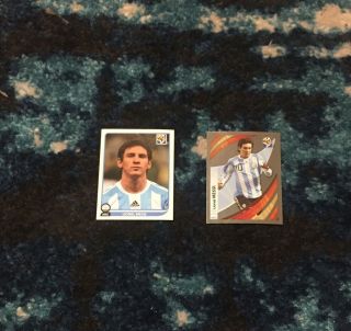 Panini Lionel Messi World Cup 2010 Argentina Football Stickers Rare Foil