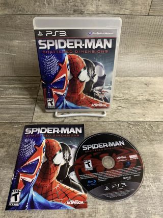 Spider - Man Shattered Dimensions (2010) Playstation 3 Ps3 Complete Rare