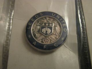 Rare Old Leeds United Football Club Enamel Brooch Pin Badge By Fattorini