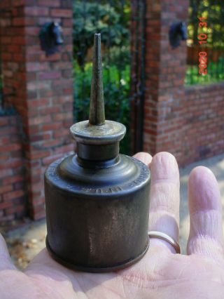Antique Eagle Thumb Pump Oil Can Pre 1923 " Patent Applied For "