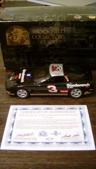 1999 Dale Earnhardt 3 Goodwrench Service Plus Corvette 1/24 Cwc Rare Only 3,  000