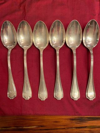 Reed And Barton Hepplewhite Sterling Silver One Serving Spoon 8 1/4 " Mono Sfh