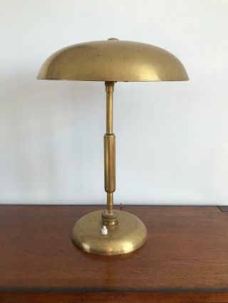 Rare Italian Mid - Century Brass Lamp Oscar Torlasco Lumi 1950 
