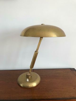Rare Italian Mid - Century Brass Lamp Oscar Torlasco Lumi 1950 ' s Antique Modernist 3