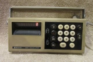 Vintage Sanyo Mini Electronic Desktop Calculator Model Icc - 811 Rare