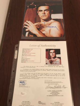 Sean Connery James Bond 007 Jsa Loa Signed Autographed 8x10 Photo Authentic Rare