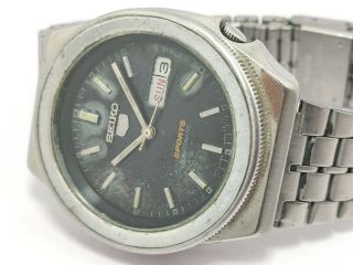 Vintage Seiko Sports Automatic 21 Jewels Men ' s Wrist Watch - Ref 6309 - Serviced 3