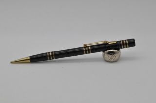 Lovely Rare Vintage Mabie Todd Swan Black & Gold Propelling Pencil -