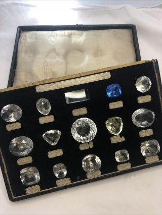 Rare Antique Historical 15 Largest Diamond Models Full Set Of Jewelers Replicas