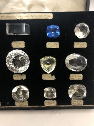 Rare Antique Historical 15 Largest Diamond Models Full Set Of Jewelers Replicas 4
