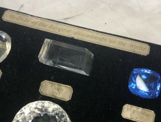 Rare Antique Historical 15 Largest Diamond Models Full Set Of Jewelers Replicas 5