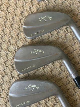 Rare Tour Issue Callaway Mb ‘18 Raw Irons 4 - Pw / Project X Catalyst 100 6.  0