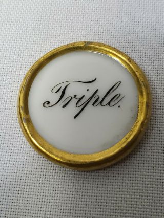 Extremely RARE 19th century set of 7 porcelain whist markers 6