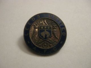 Rare Old Leeds United Football Club Enamel Brooch Pin Badge By Smith