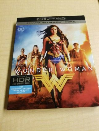 Wonder Woman 4k Uhd Blu Ray 2 Disc Set Rare Oop Slipcover No Digital