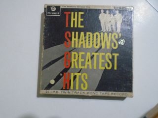 Shadows Greatest Hits.  Rare Reel To Reel Twin Track Mono Tape.  Ta - 33sx 1522.