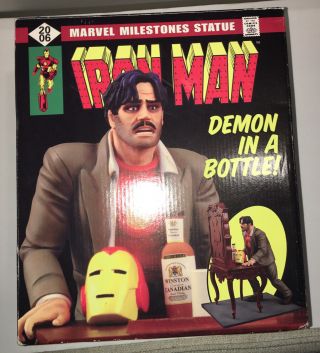 Marvel Milestones Ironman Statue Rare Demon In A Bottle 240/2500
