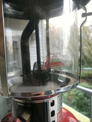 Coleman 206 vintage Kerosene Lantern VERY RARE 3