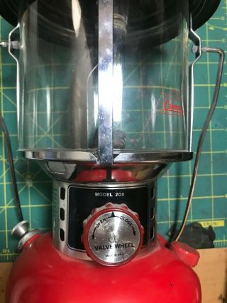 Coleman 206 vintage Kerosene Lantern VERY RARE 4