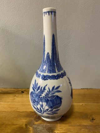 QUALITY LARGE RARE CHINESE 18TH/19TH C SANDUO VASE WITH MING MARK 3
