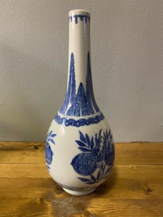 QUALITY LARGE RARE CHINESE 18TH/19TH C SANDUO VASE WITH MING MARK 4