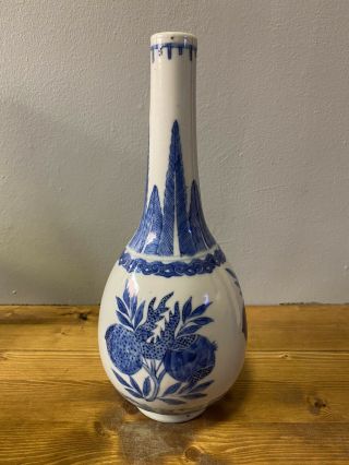 QUALITY LARGE RARE CHINESE 18TH/19TH C SANDUO VASE WITH MING MARK 5