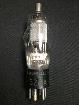Western Electric 328a Engraved Base (310a) Small Punch Rare Vacuum Tube 1.  8621