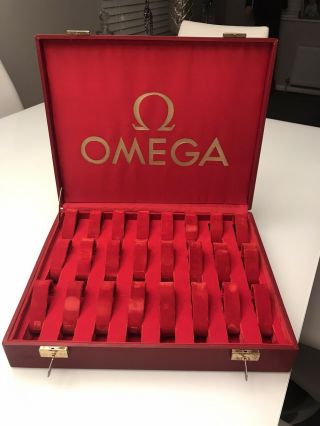 Omega Vintage Display Case Very Rare 1970’s Holds 24 Omegas