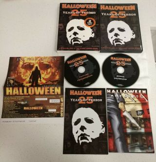 Halloween: 25 Years Of Terror Dvd 2 - Disc Set,  Slip Cover,  Rare Expired Movie Cash